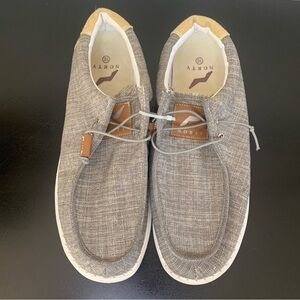NEW NORTY Lightweight Loafer Sz 10 Slip On Lace Up Chukka Boat Shoe Khaki Brown